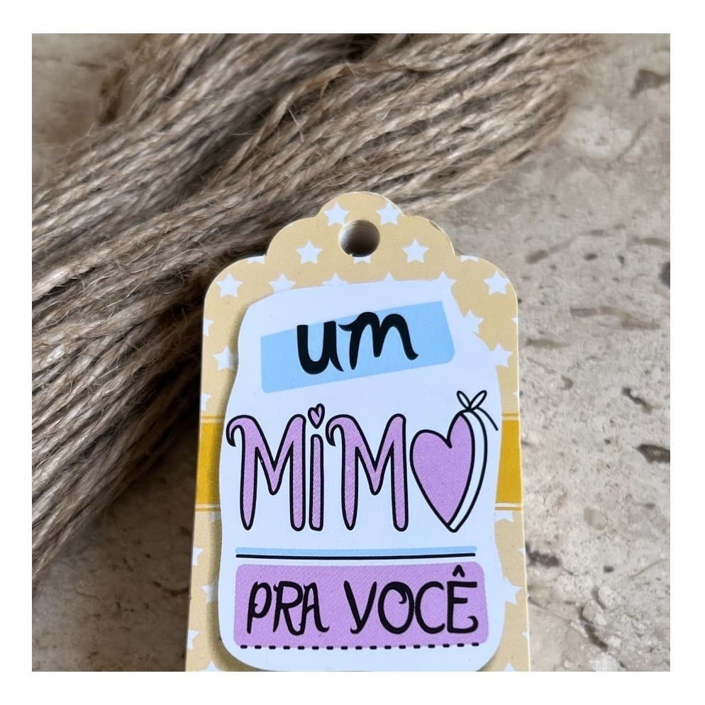 100 Tags Mimo Pra Você Cordão De Sisal Incluso