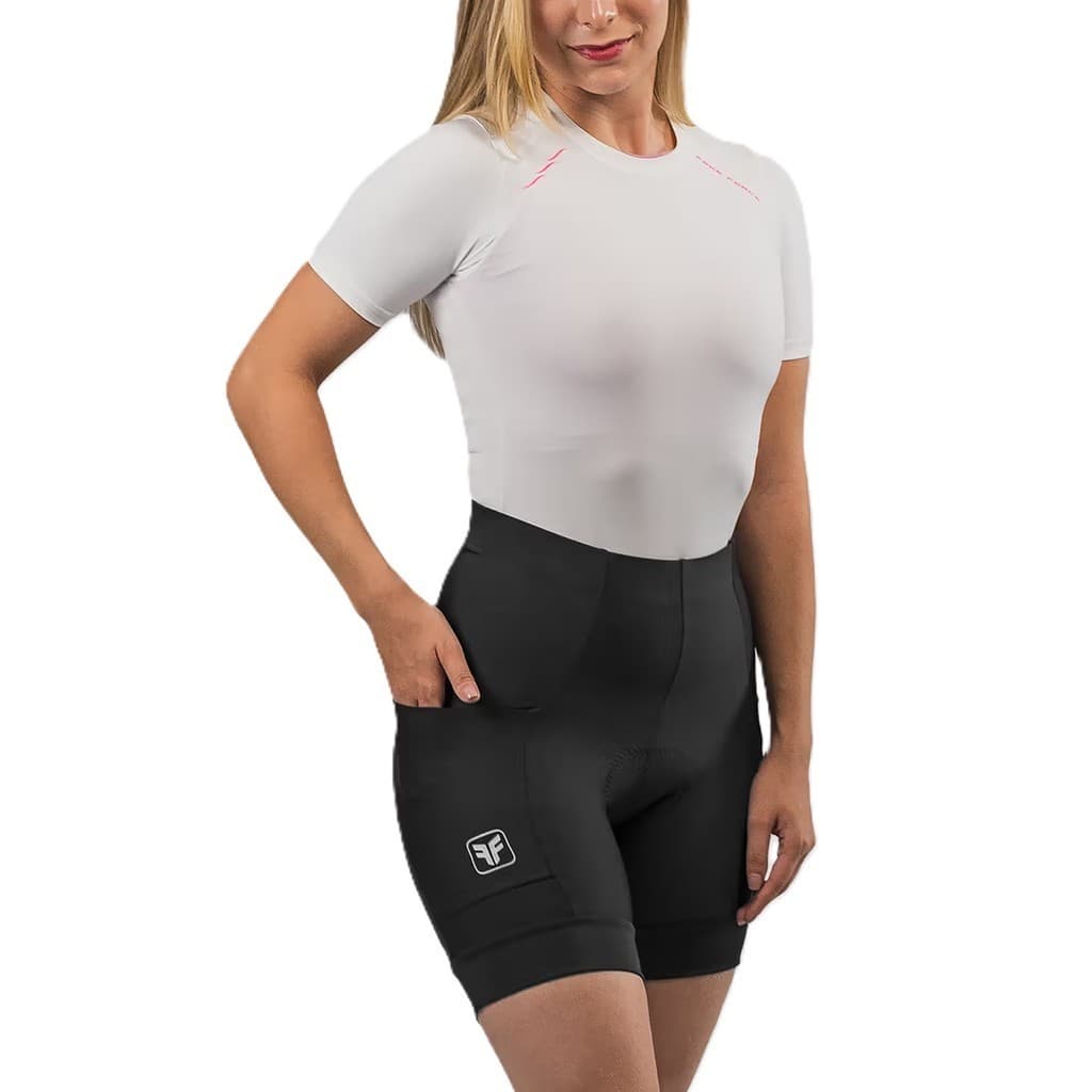 Bermuda short ciclismo feminina Free Force Basic com 3 bolsos original
