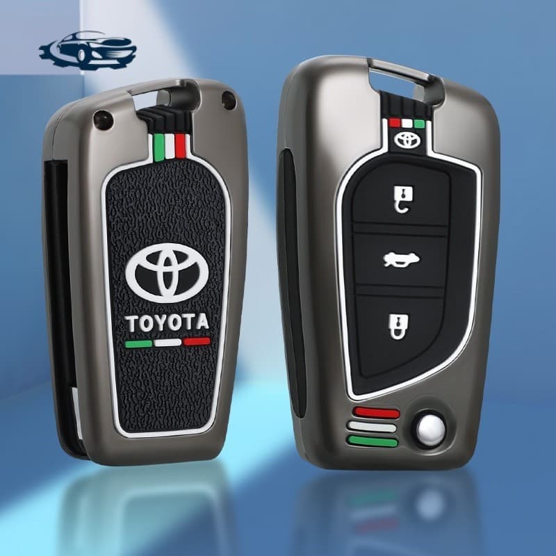 Chave remota liga de zinco Toyota Corolla Altis Auris Aygo Yaris Camry RAV4 Verso TC IM Cover Acess贸rios 2024