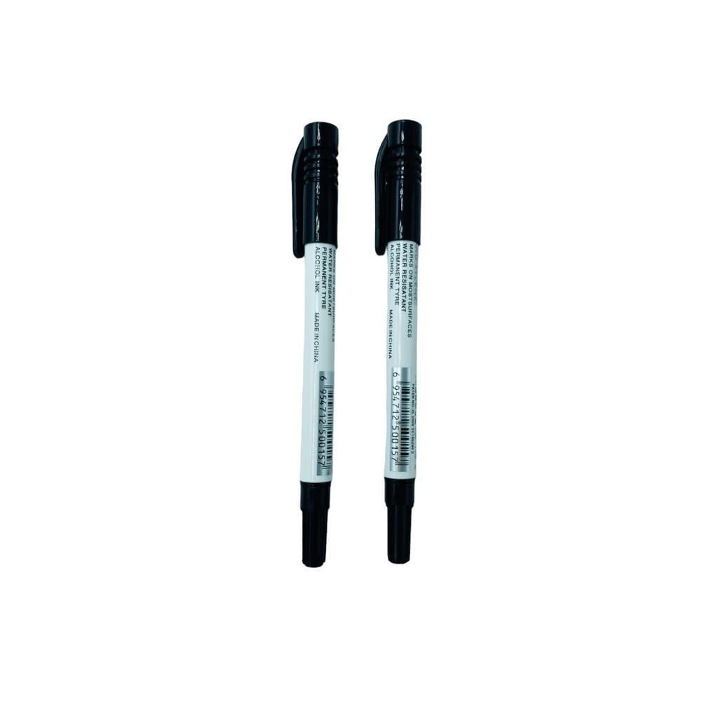CANETA PERMANENTE CD 10 UNIDADES VIDROS VINIL PONTA DUPLATWIN MARKER SW-128