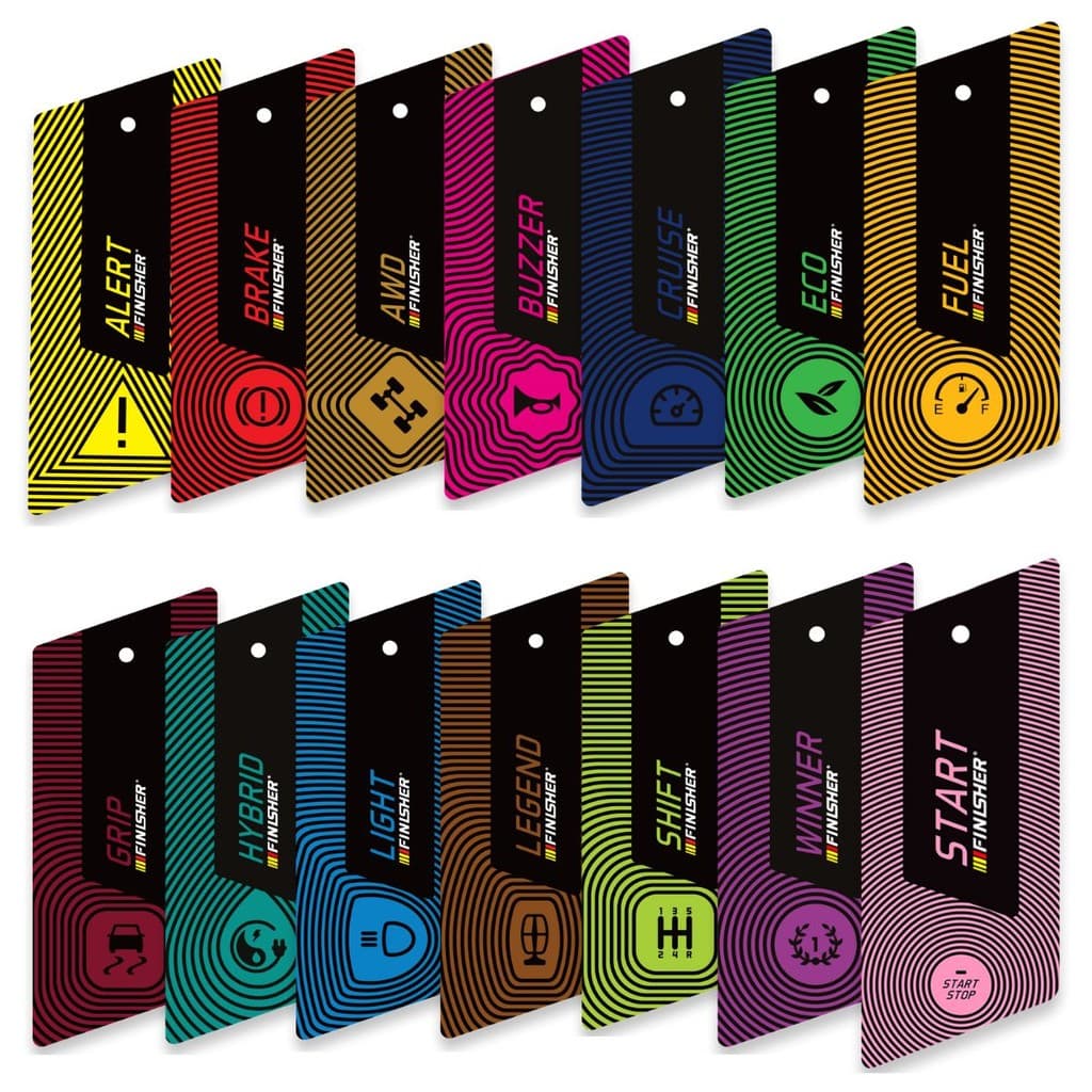 PERFUME AUTOMOTIVO PAPEL PENDURA AROMATIZANTE FINISHER DURA 30 DIAS
