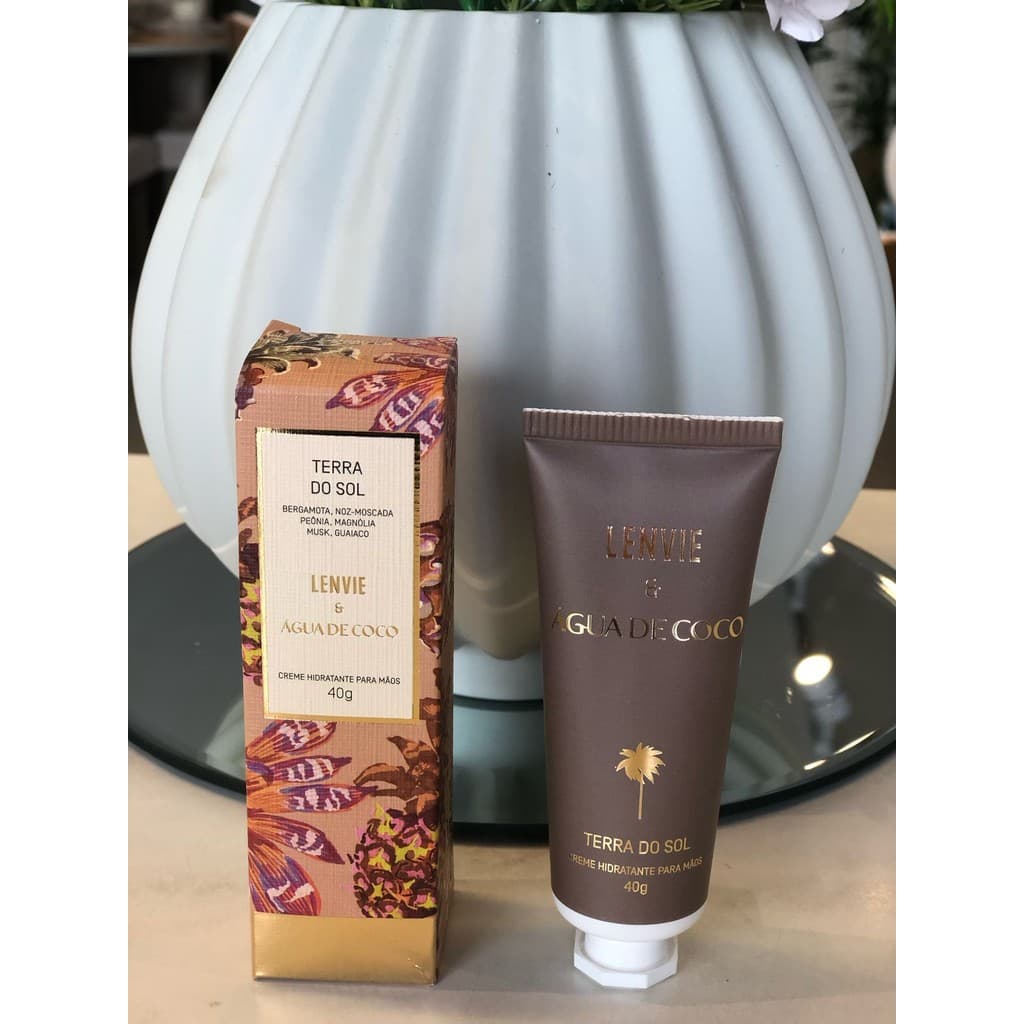 CREME PARA MAÕS TERRA DO SOL E AGUA DE COCO 40G
