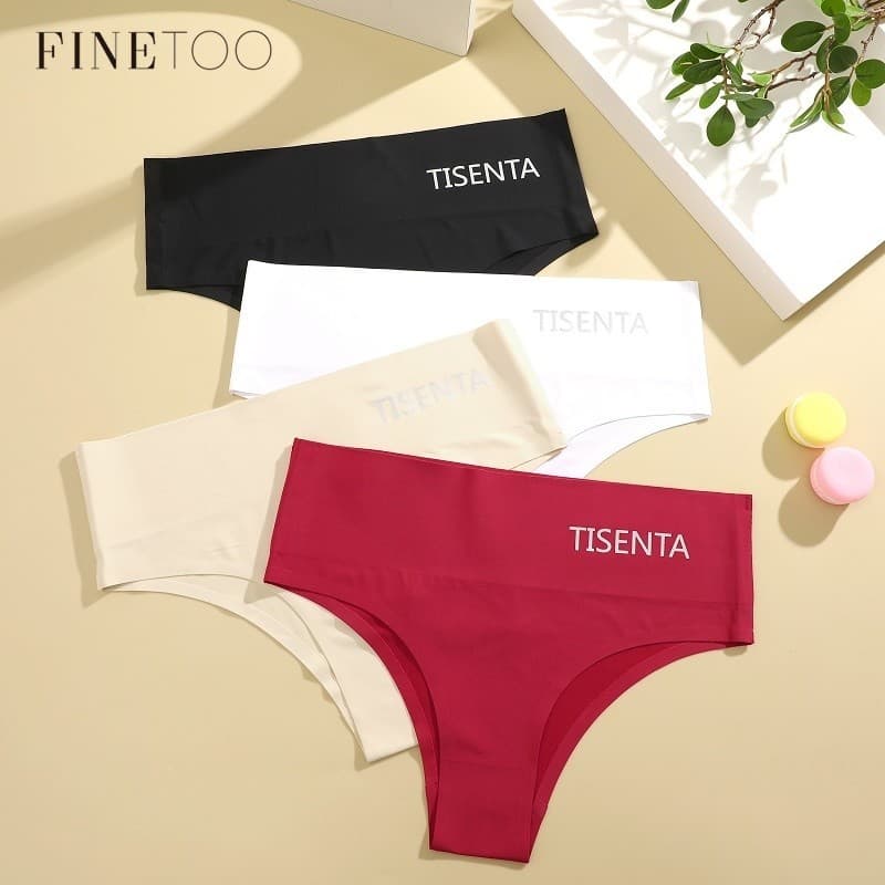 Finetooo M-4XL Calcinha De Cintura Alta Sem Costura Roupa Íntima Esticada Para Mulheres Calcinhas Macias E Confortáveis