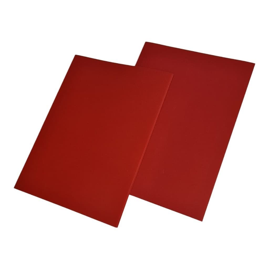 Kit 100 Capas De Encadernação A4 Vermelho 50 Frente+50 Verso
