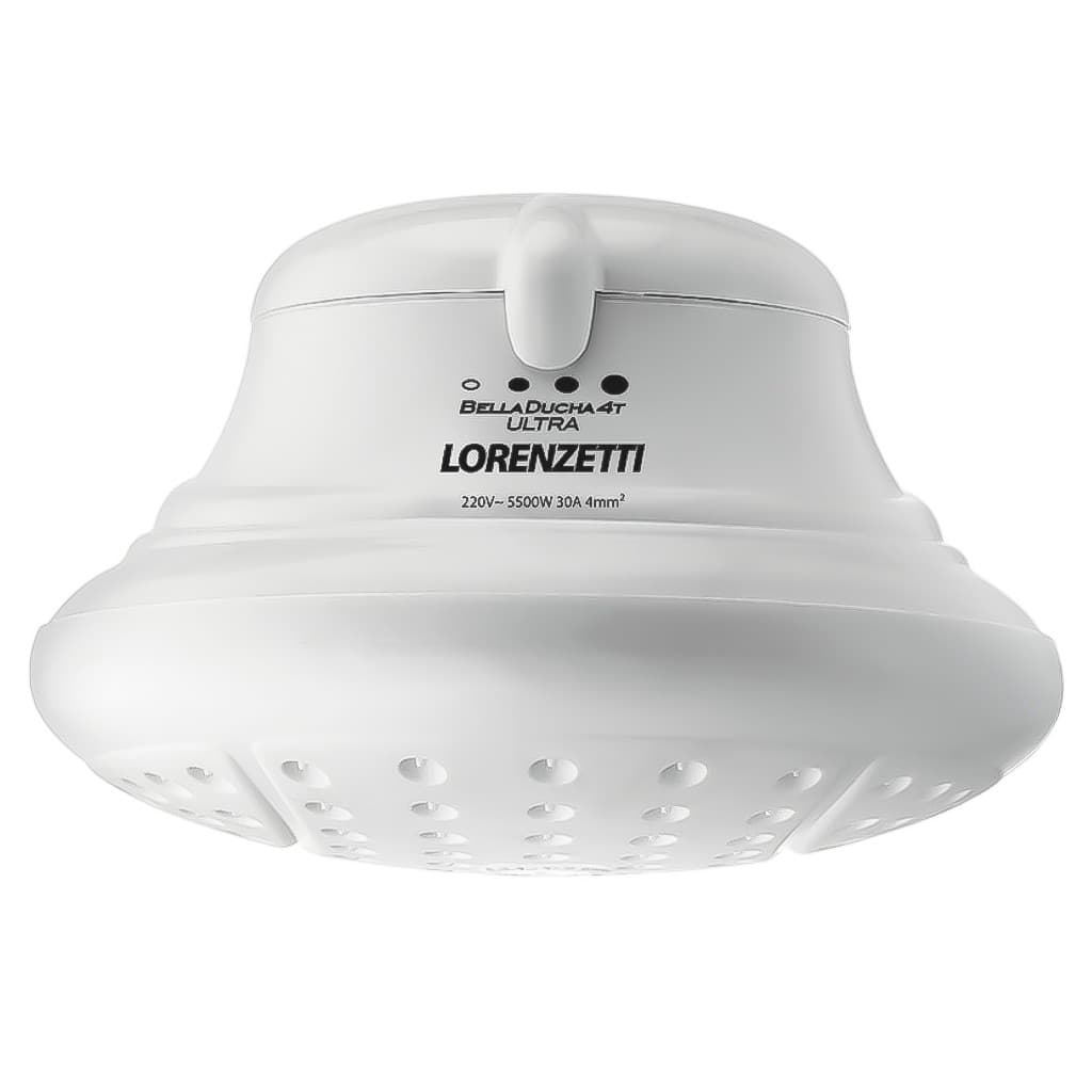 Chuveiro Elétrico Bella Ducha Branco Com 4 Temperaturas 5500w 110v Ou 6800w 220v - LORENZETTI