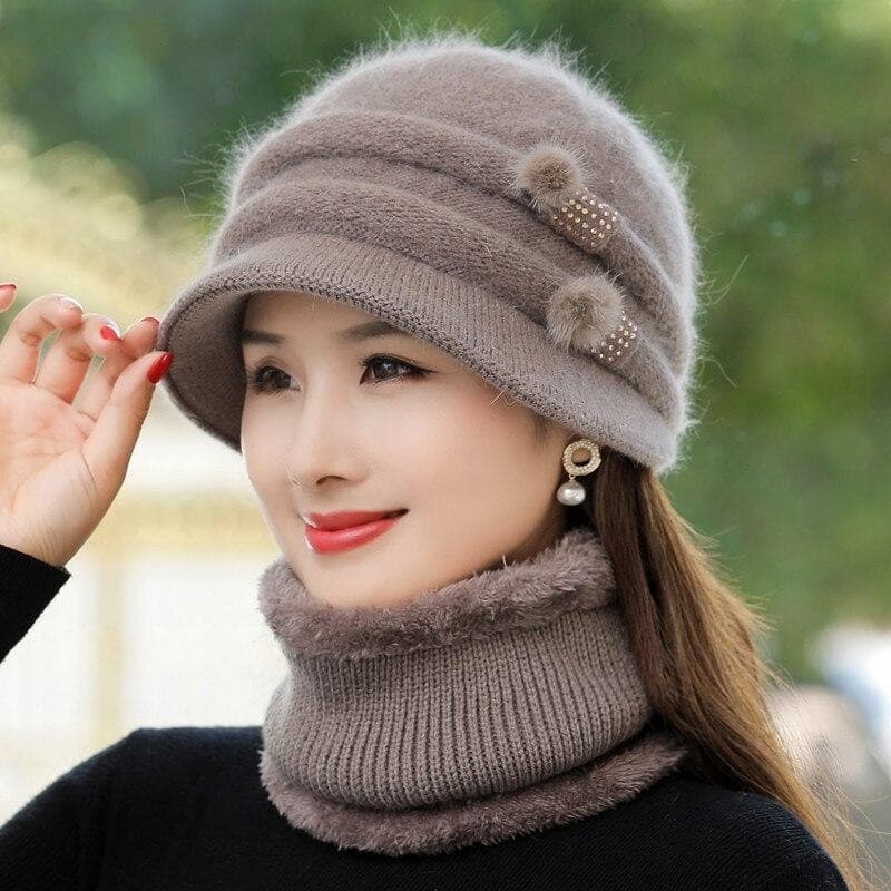Chapéu De Inverno Feminino Malha