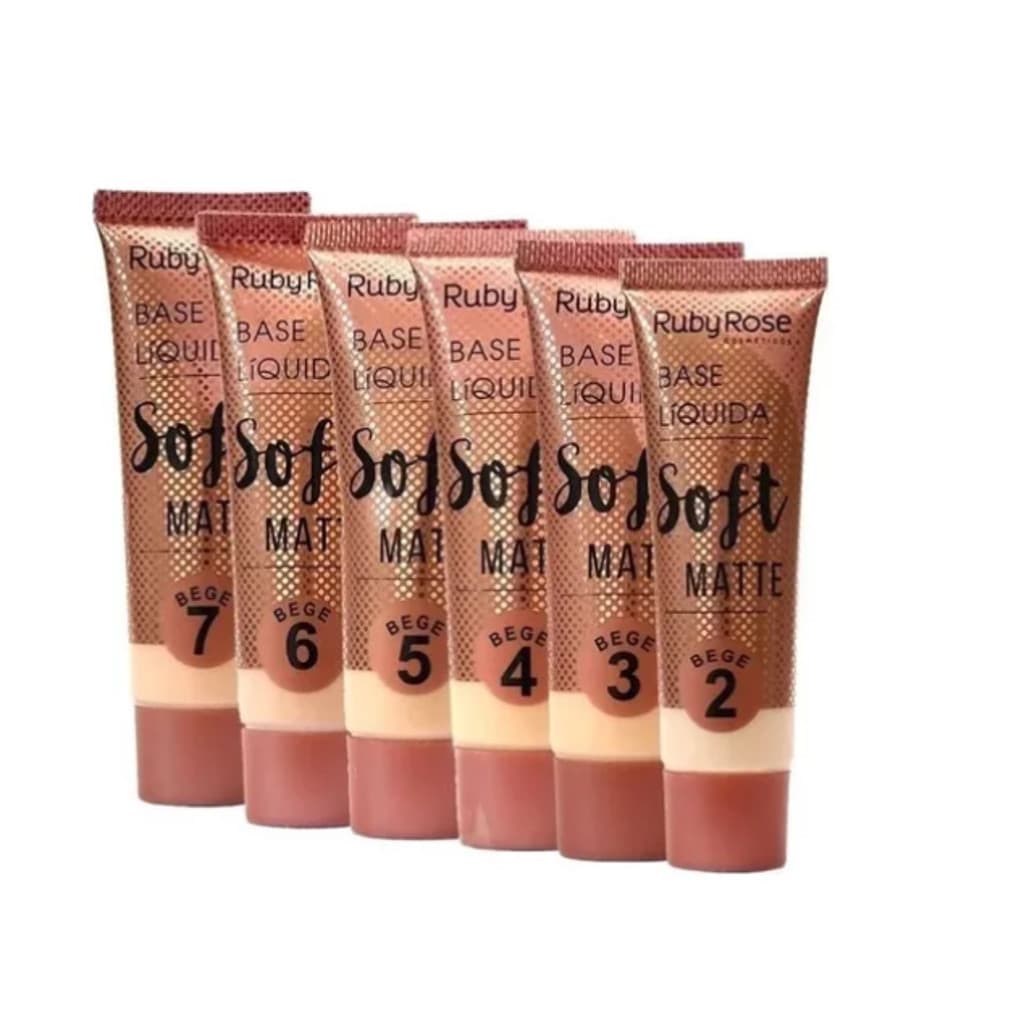 Base Liquida Soft Matte Ruby Rose Controla a Oleosidade da Sua Pele
