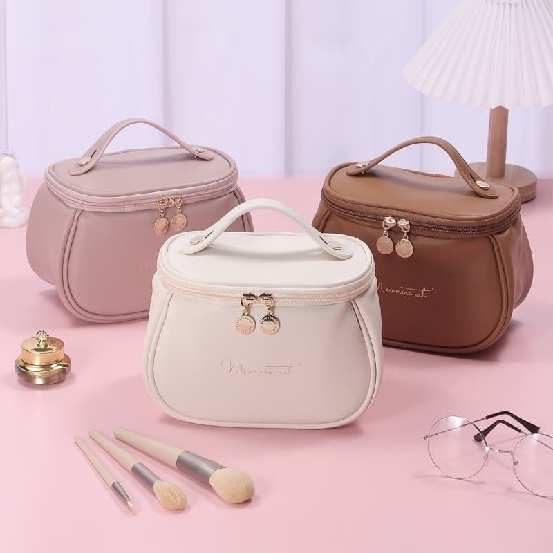 Bolsa De Maquiagem De Couro MultiFuncional De Grande Capacidade De Viagem Necessário Vip Top