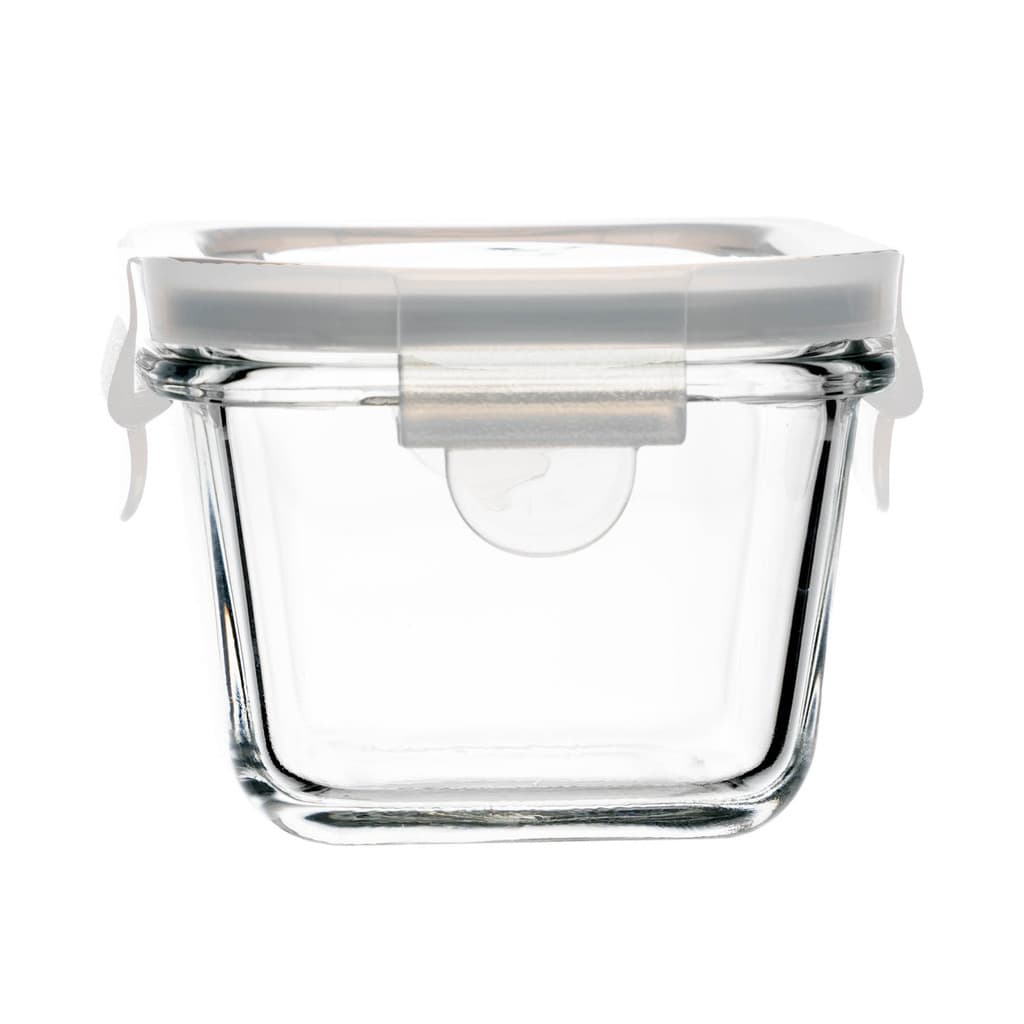 Pote Hermético com Tampa Quadrado 150ml Vidro - Lyor