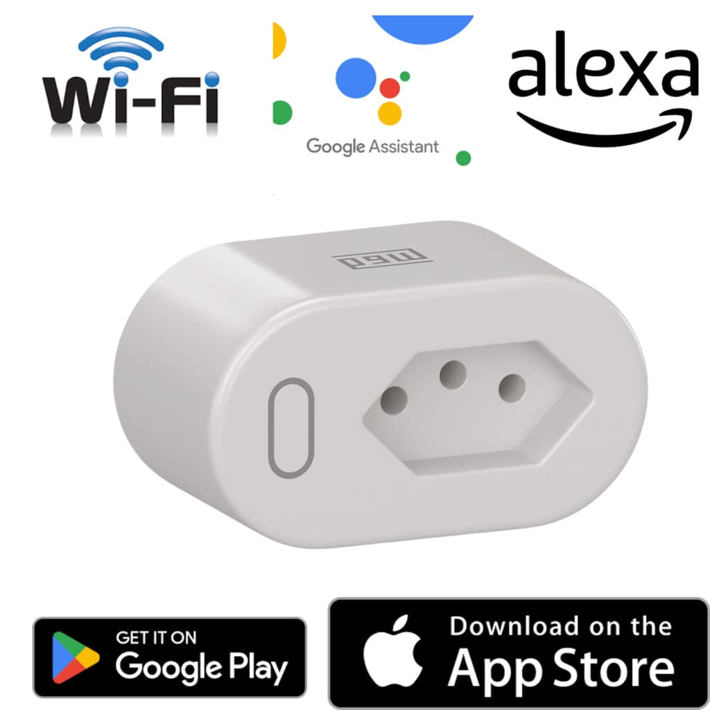 Plugue 10 A Wi-Fi Tomada  Inteligente Smart Home 10a WEG