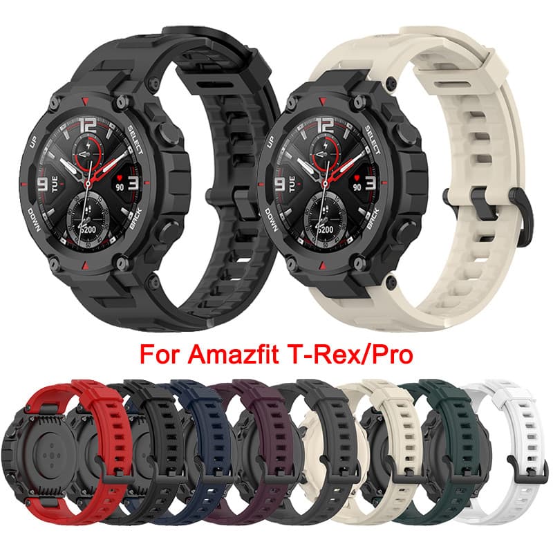 Pulseiras De Substituição De Pulseira De Silicone Para Huami Amazfit T-Rex Pro