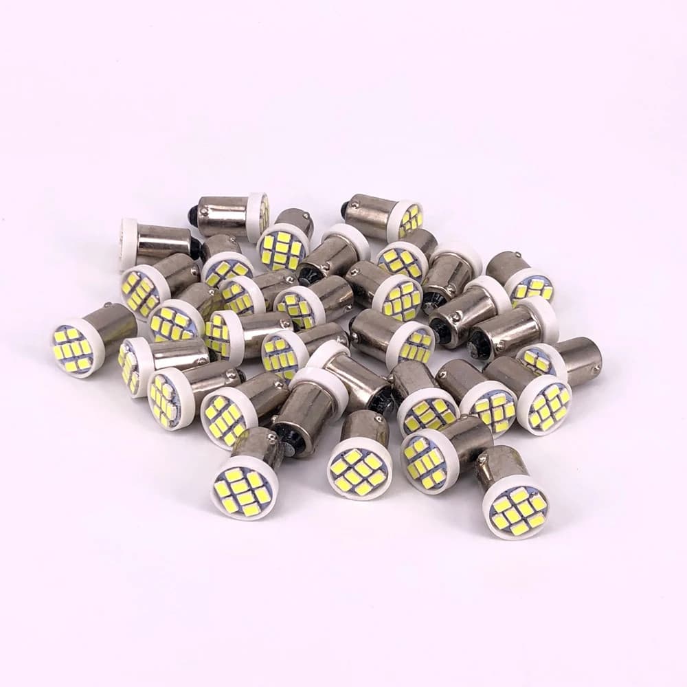 LAMPADA LED BA9S SUPER BRANCO / AZUL 12V PINGO