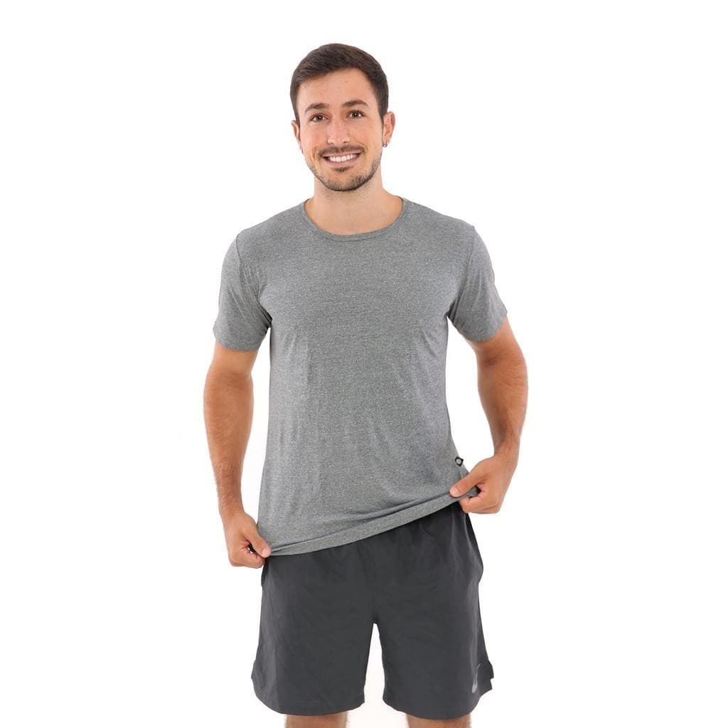 Camiseta Dry Fit Masculina 100% Poliamida Mescla