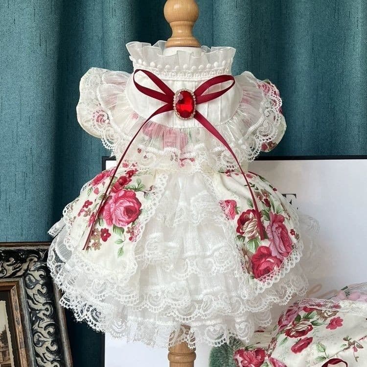 [Estoque Pronto] Roupas de Primavera Verão Bichon Influenciador de Verão Roupas de Cão de Estimação Estilo Ocidental Roupas de Cão de Estimação Roupas de Cão de Estimação Roupas de Princesa Coelho Coelho