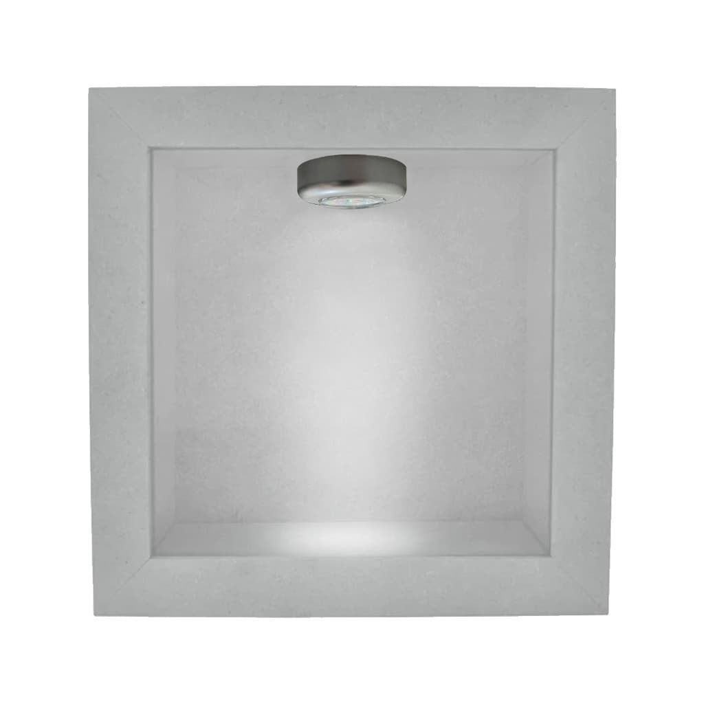 Quadro Cenário com Vidro e Led 26x26x9 Mdf Pintado