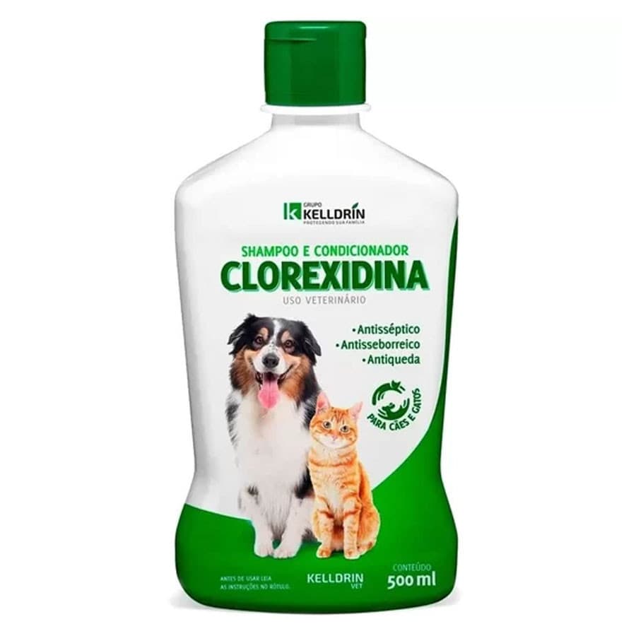 Shampoo e Condicionador antisseborreico  Clorexidina 2% - 5 em 1 500 ML - Dermatologico