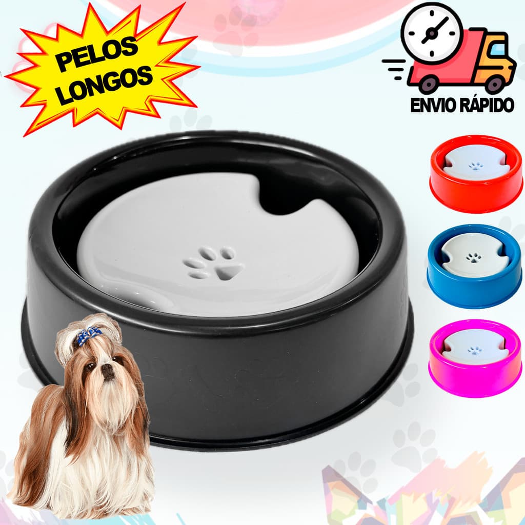 Bebedouro Para Cães e Gatos Peludos Bebedouro Pelos Longos Pet