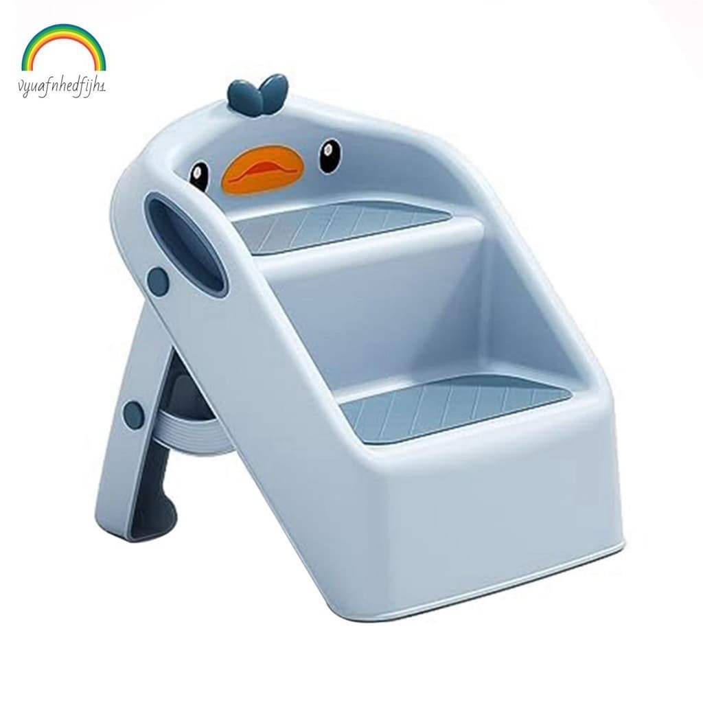 Banquinho De Cozinha Infantil Dobrável Para Crianças Sink Blue Toilet Potty Treinamento Escada Plástica Auxiliar