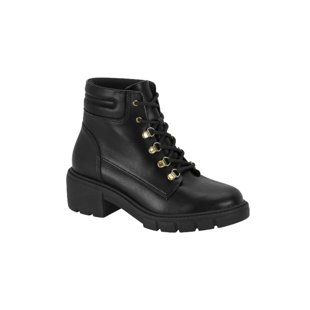 Bota Coturno Tratorado Feminino Beira Rio Cano Baixo 9077