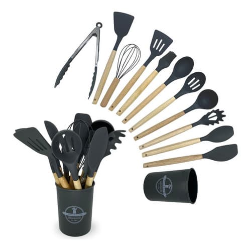 Concha Escumadeira Jogo - Colheres E Talheres Silicone 12 peças