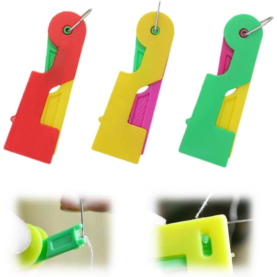 Passador De Agulha Automático , Novo Enfiador Para Máquina De Costura , Enfiadores Plástico , Dispositivo De Rosqueament