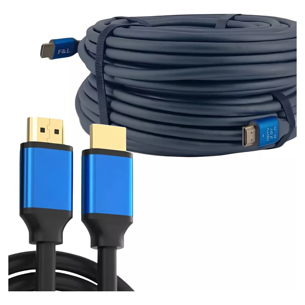 Cabo Hdmi 5 Metros Ultra Hdtv 4k 2160p Blindado 2.0v Preto