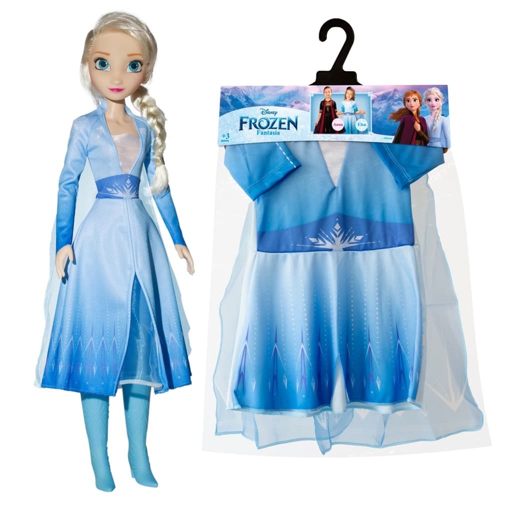 Kit Boneca Elsa + Fantasia Pop - Para Aventuras Frozen!