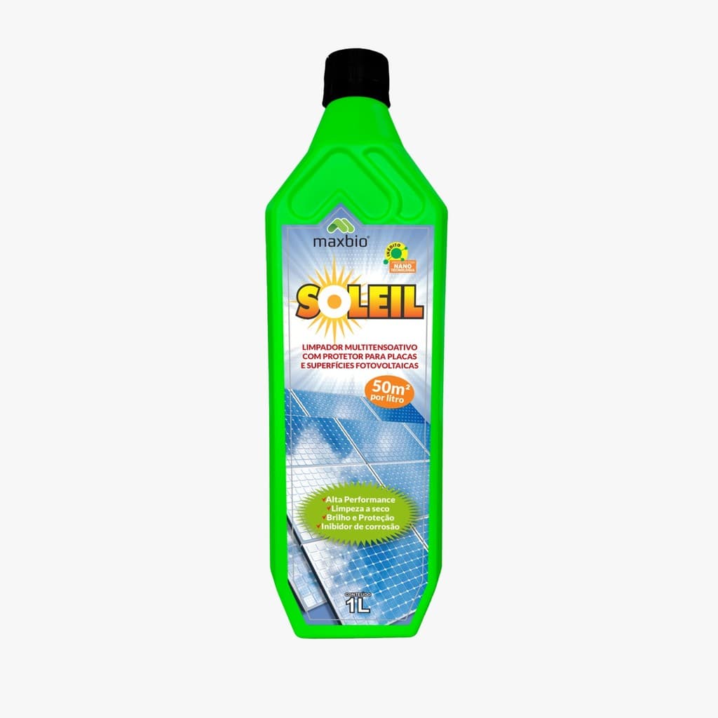 Limpeza de Placa Solar Soleil Limpa Painel Solar Maxbio