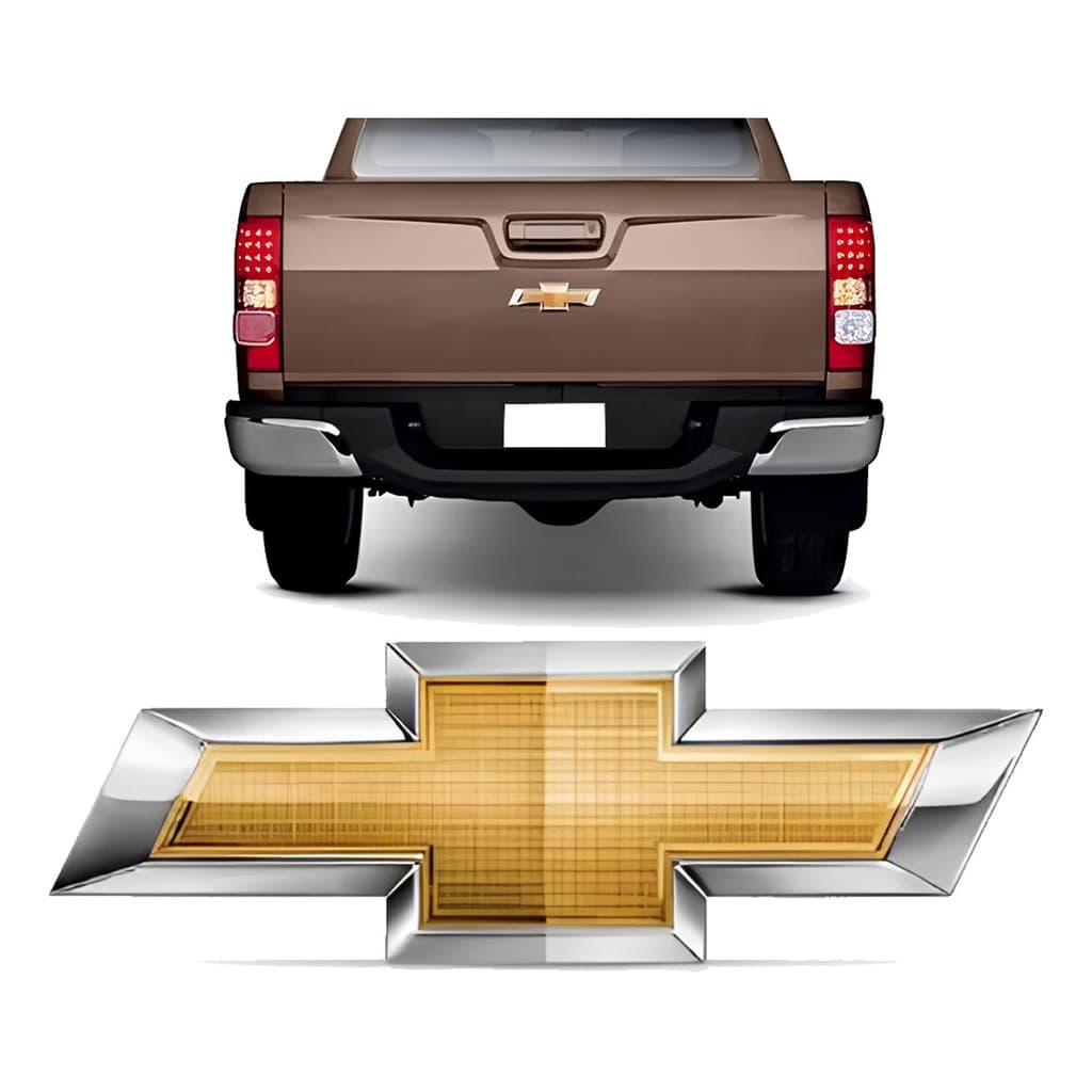Emblema Porta Malas S-10 2012 2013 2014 2015 S 2018 Dourado