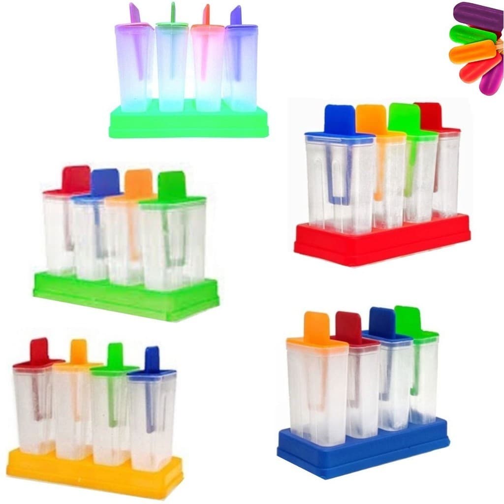 Kit 20 Formas De Fazer Sorvete Picolé Sorvetinho Caseiro De Frutas