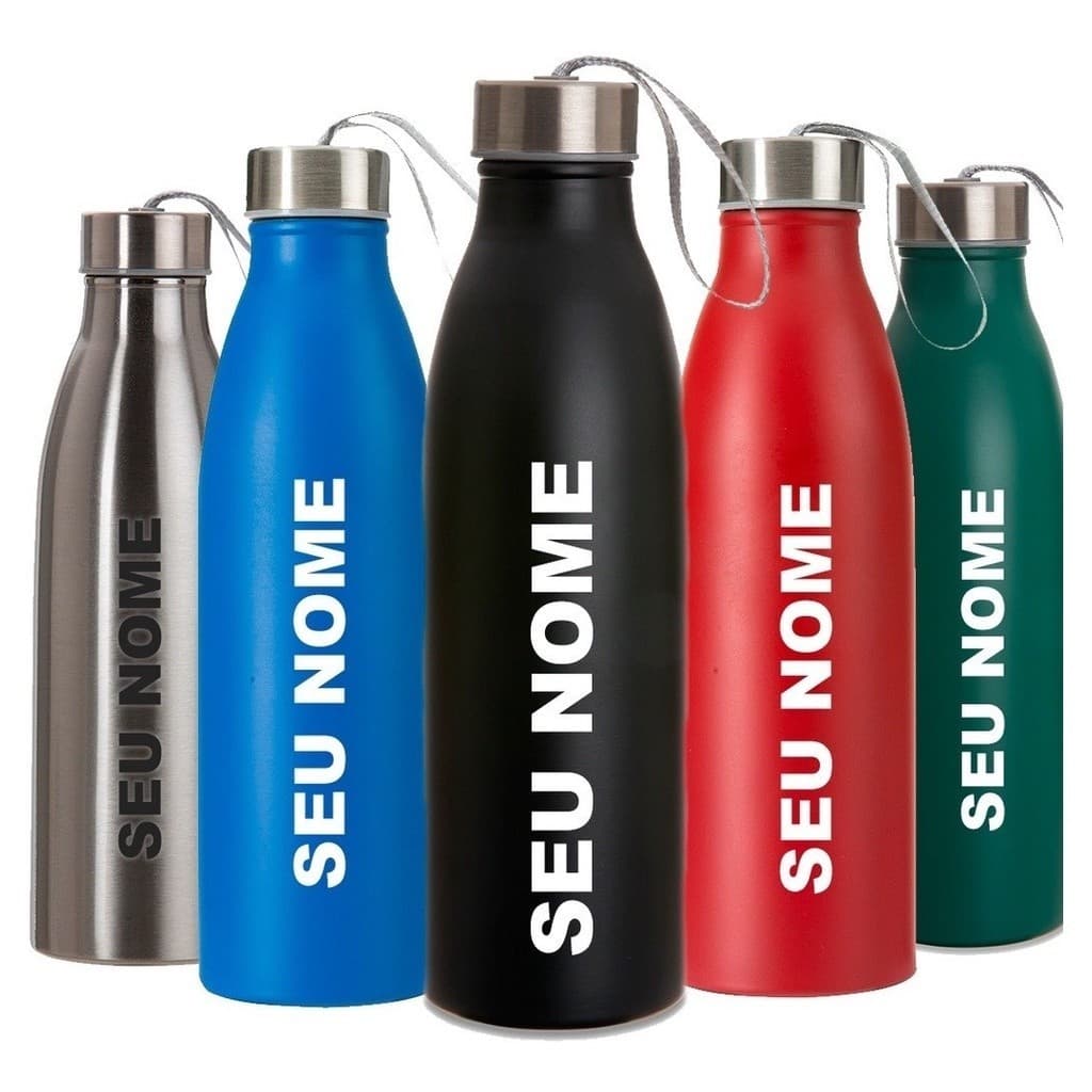 Kit 16 Garrafa Inox 750ml Com Alça - Squeeze - Personalizada