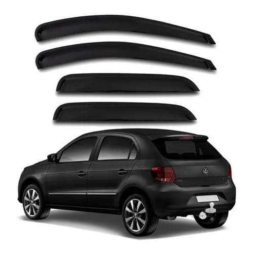 Calha De Chuva Volkswagen Gol G5 2009 2010 Defletor Fume