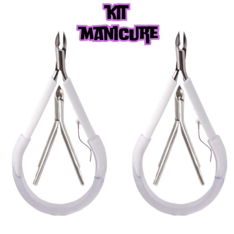 Kit com 02 Alicates de Cutícula 625 Delicate - Kit Manicure