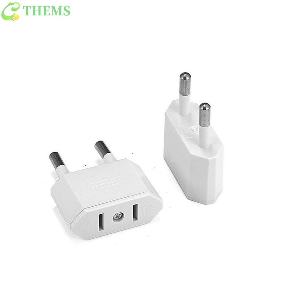THEMS Plugues Elétricos Conversor De Energia Ue Para Eua Carregador Tomada Adaptador De Plugue De Celular