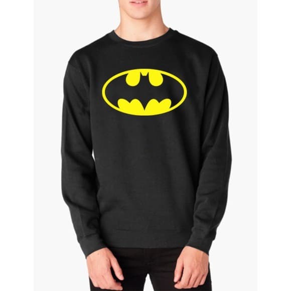 Moletom Gola Redonda Unissex Batman Homem-Morcego -MAYYN.