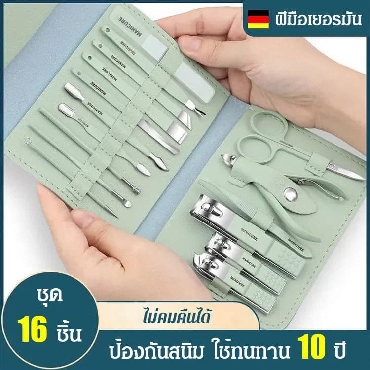 Conjunto De Ferramentas Para Unhas De Manicure Em Ouro Rosa Aço Inoxidável
