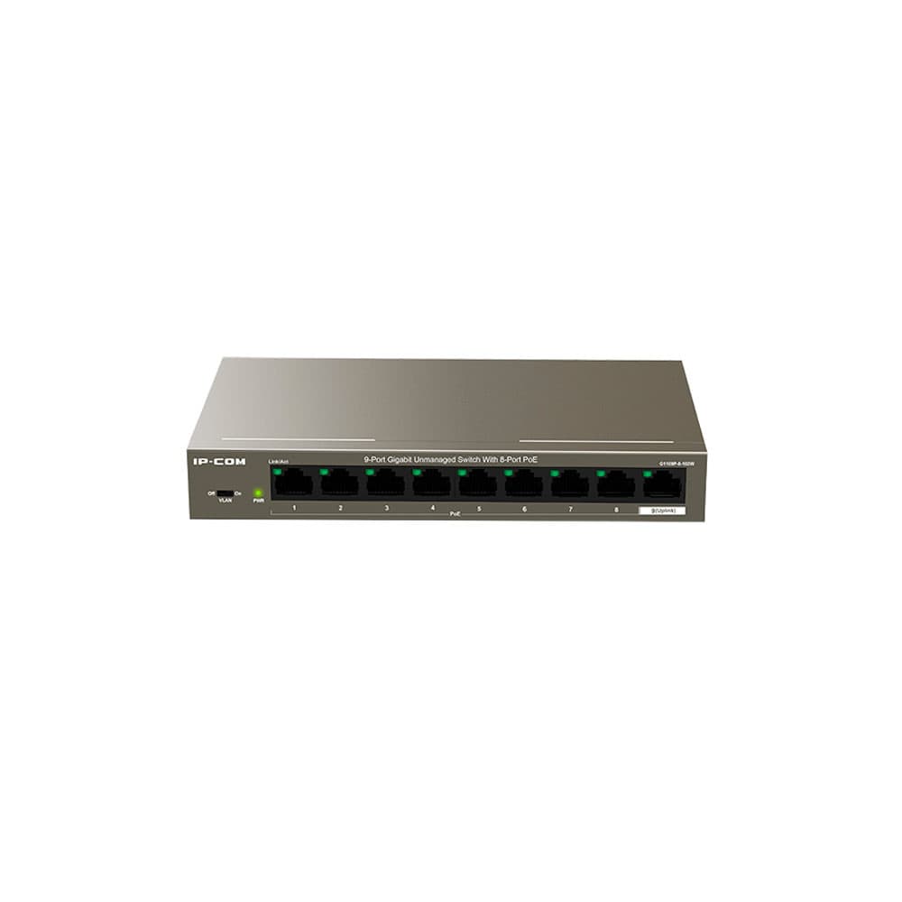 Switch Ip-com 9pt Gigabit Com 8pt Poe + 1pt Uplink Gigabit - G1109p-8-102w