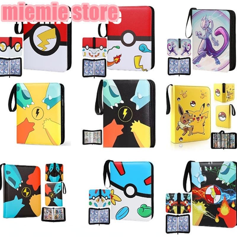 Álbum de Pintura de Anime de Cartas Pokémon Novo 400 Cartas de Jogo Vmax Gx Pasta de Coleção Ex Antiga Presente para Cri
