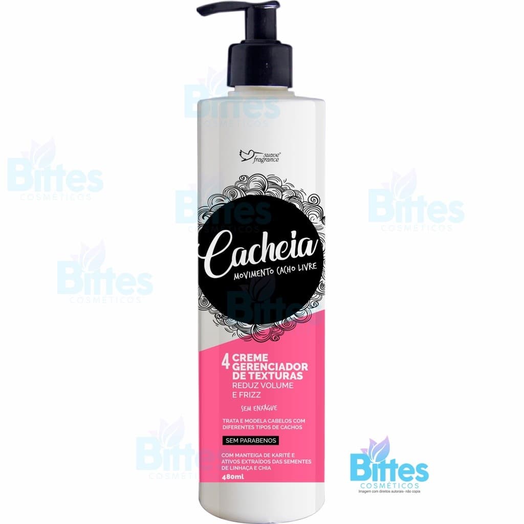 Creme Gerenciador de Textura Suave Fragrance Cosméticos Modelador De Cachos Sem Enxágue
