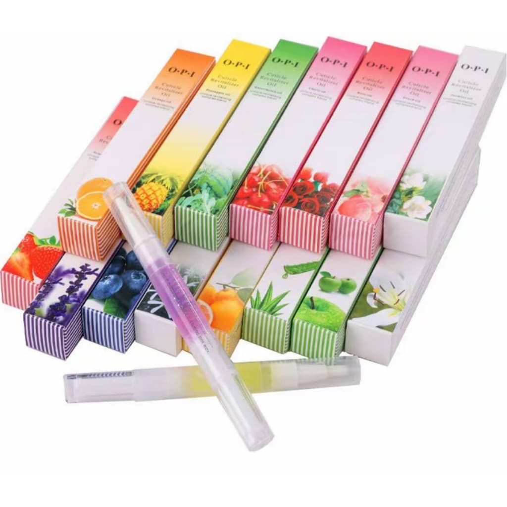 KIT 12 De Caneta Óleo Hidratante Cutículas 3ml Gel De Unha Sabores