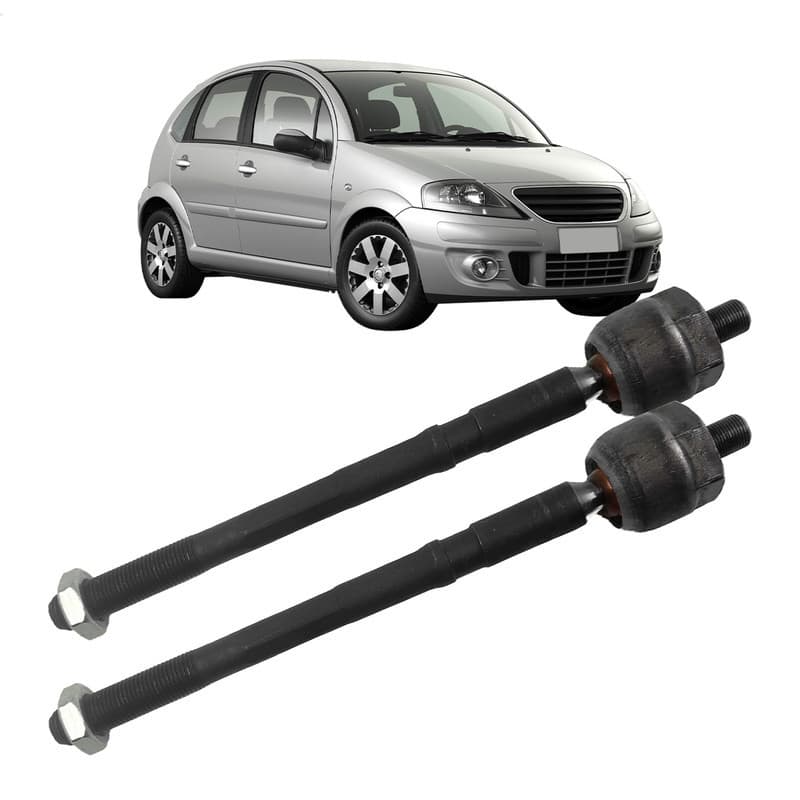Par Barra Axial Articulação Citroen C3 1.4 8v 1.6 16v De 2002 Até 2012 Direção Hidráulica e Elétrica