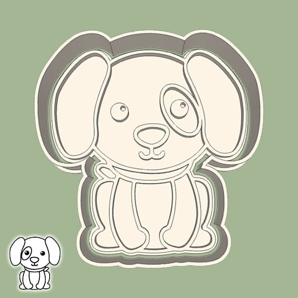 Cortador de Biscoito ANIMAIS - CACHORRO