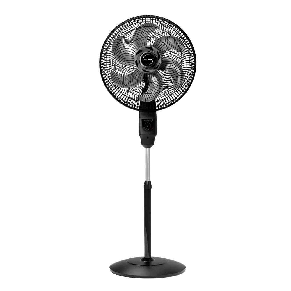 Ventilador de Coluna Mallory Chronos 6 Pás 140w Preto com Grafite