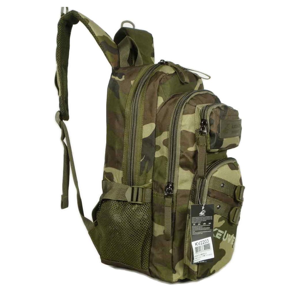 Mochila Tática Pequena Bag Militar Camuflada Keuven ,ziper de boa qualidade, costas almofadada