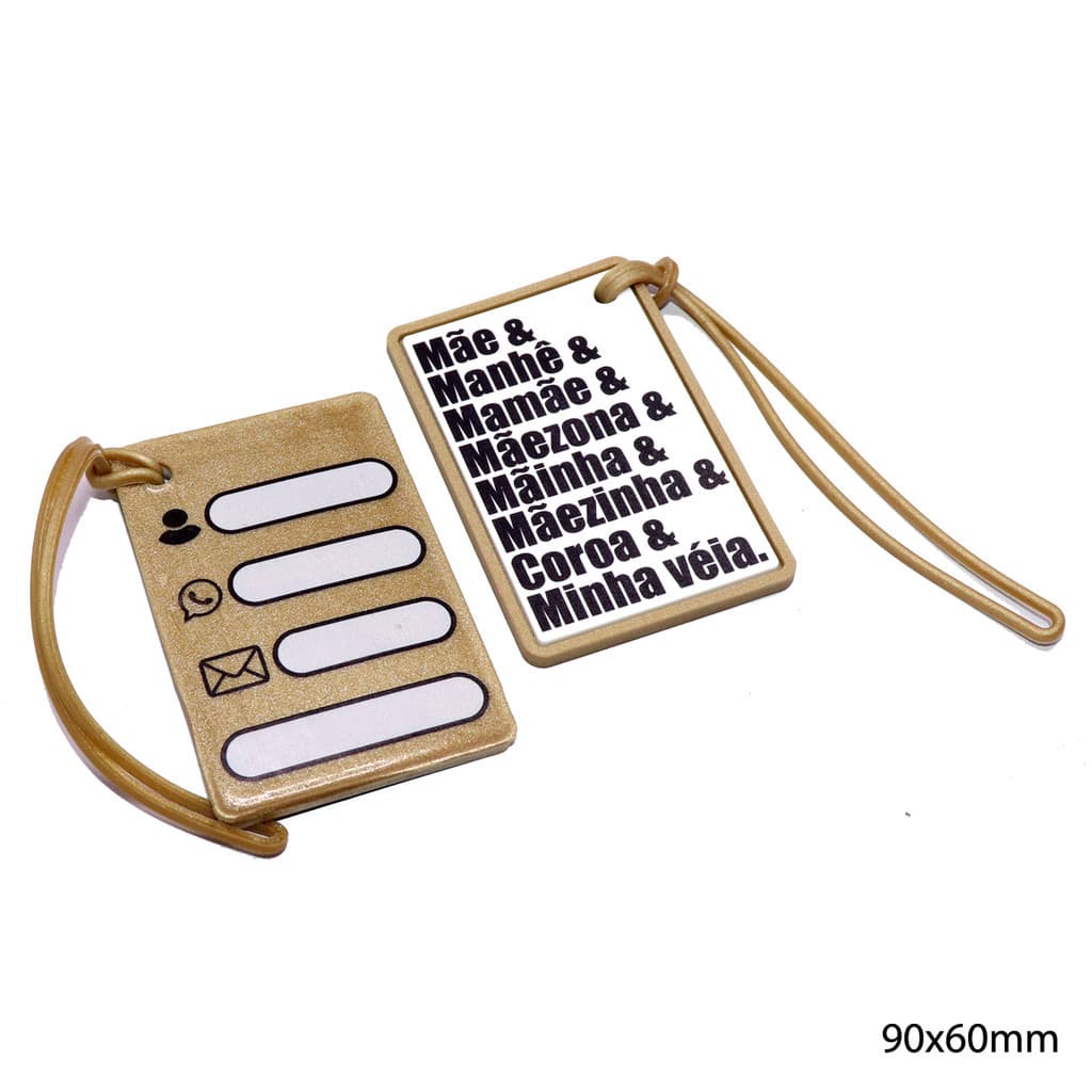 Tag Identificação Mala/Mochila Dia das Mães