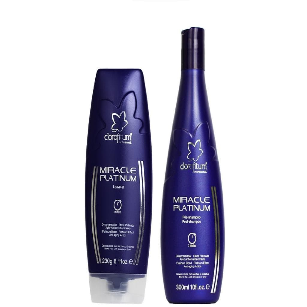 Clorofitum Miracle Platinum Leave-in e Pós-Shampoo