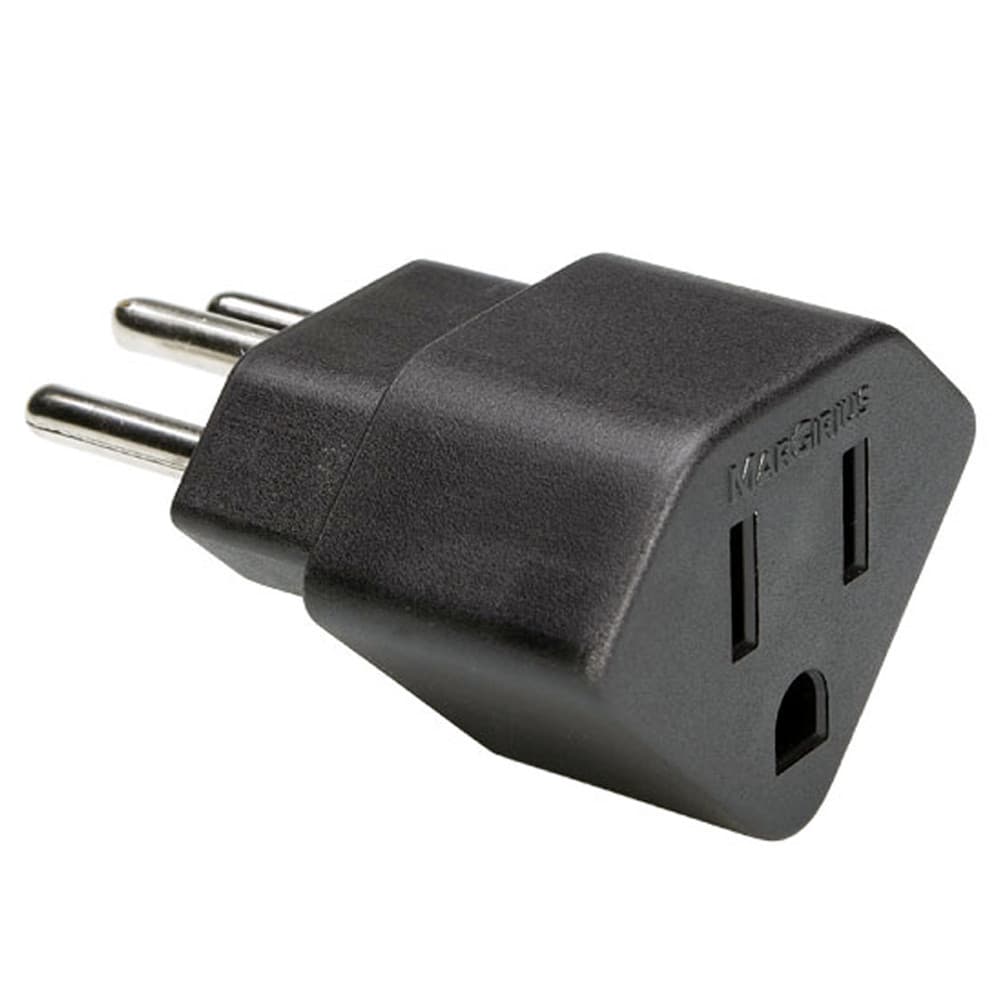 Adaptador 3 Pinos 10a Tomada Chato Americano para Brasileira Preto Margirius