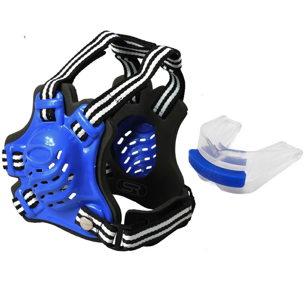 Protetor De Orelha Ájustável + Bucal Duplo - Jiu Jitsu, Mma