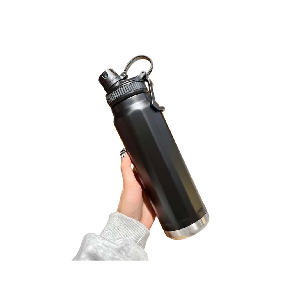 Garrafa Térmica Squeeze Inox 600ml Grande Água Gelada Top Fitness Esportivo Academia Esporte