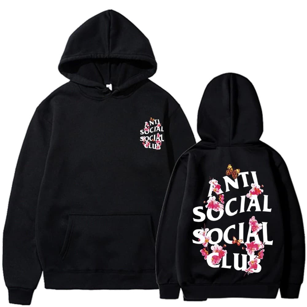 Moletom Blusa Anti Social Social Club Flores -MAYYN.